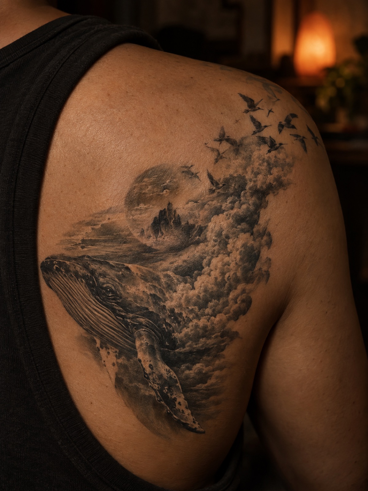 Surrealistisches Tattoo – Beispiel