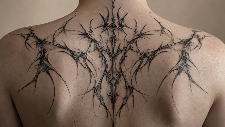 Freehand-Design auf dem Körper