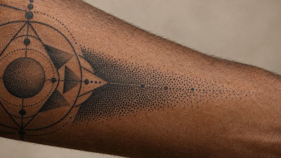 Dotwork-Schattierung