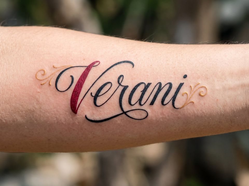 Lettering Farbig