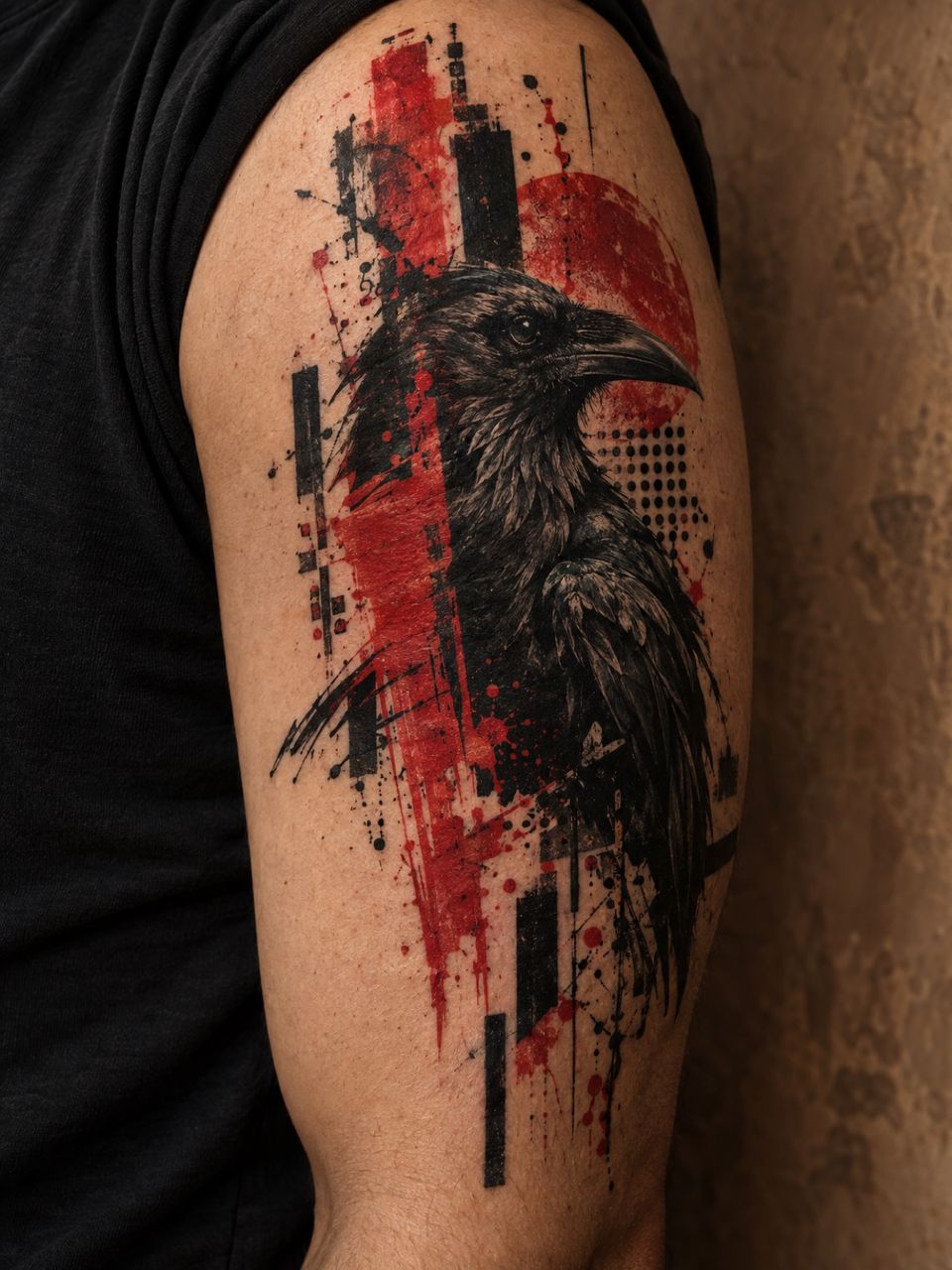 Trash Polka Tattoo – Beispiel