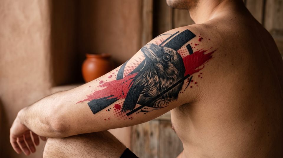 Trash Polka Tattoo